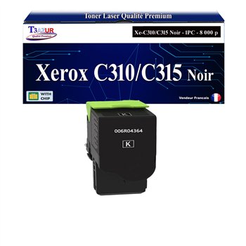 Toner compatible avec Xerox C310/C315 (006R04364/006R04356) Noir - 8 000 pages