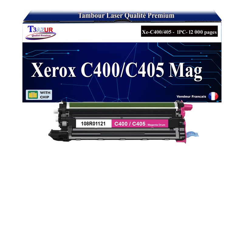 Kit Tambour compatible avec Xerox Phaser 6600/WorkCentre 6605/6655/VersaLink C400/C405 (108R01121) -Magenta -12 000 pages