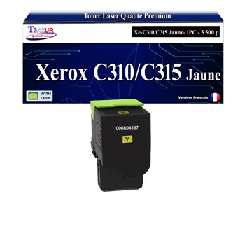 Toner compatible avec Xerox C310/C315 (006R04367/006R04359) Jaune- 5 500 pages