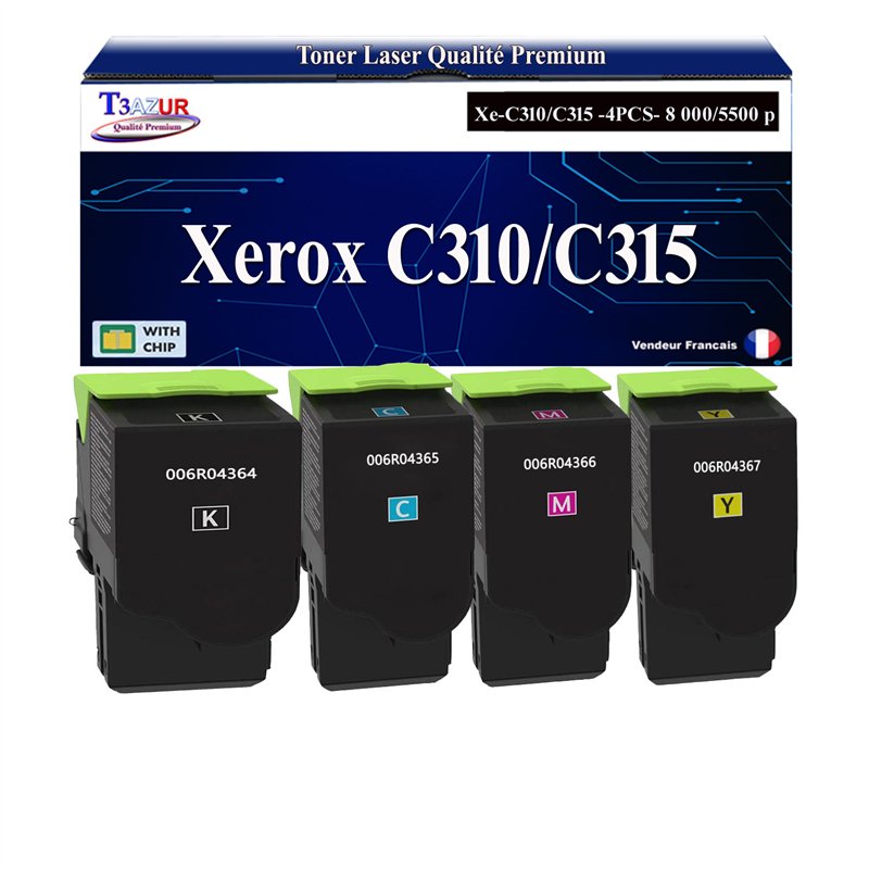 4x Toners compatibles avec Xerox C310/C315