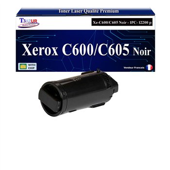Toner compatible Xerox VersaLink C600/C605 (106R03907/106R03899)- Noire -12 200 pages