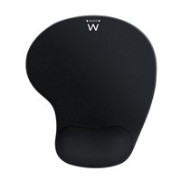 Tapis de souris Ewent Gel avec repose-poignet - 240 x 21 x 212 mm - Noir
