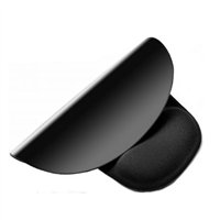 Tapis de souris Ewent Gel avec repose-poignet - 240 x 21 x 212 mm - Noir