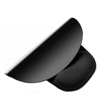 Tapis de souris Ewent Gel avec repose-poignet - 240 x 21 x 212 mm - Noir