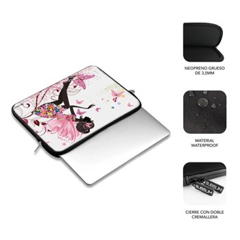 Housse pour ordinateur portable Subblim Trendy en néoprène pour ordinateurs portables 15,6" - Couleurs variées