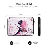 Housse pour ordinateur portable Subblim Trendy en néoprène pour ordinateurs portables 15,6" - Couleurs variées