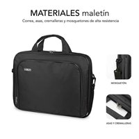 Porte-documents Subblim en polyester Oxford résistant - Bandoulière réglable et amovible