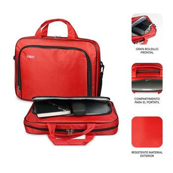 Étui pour ordinateur portable Subblim Oxford - 410 mm - Rouge