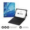 Étui universel Bluetooth Subblim Keytab Pro 9-10,1" - Sans fil - Bluetooth - Couleur marbre bleu