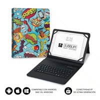 Étui universel Bluetooth Subblim Keytab Pro 9-10,1" - Sans fil - Bluetooth - Couleurs variées