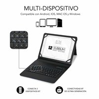 Étui universel Bluetooth Subblim Keytab Pro 9-10,1" - Sans fil - Bluetooth - Couleurs variées