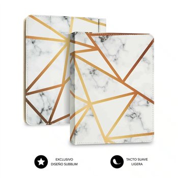 Étui universel Bluetooth Subblim Keytab Pro 9-10,1" - Sans fil - Bluetooth - Couleur marbre blanc