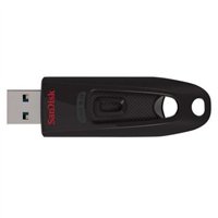 Clé USB 3.0 Sandisk Cruzer Ultra 128 Go - Vitesse de transfert jusqu'à 80 Mo/s - Noire (Clé USB)