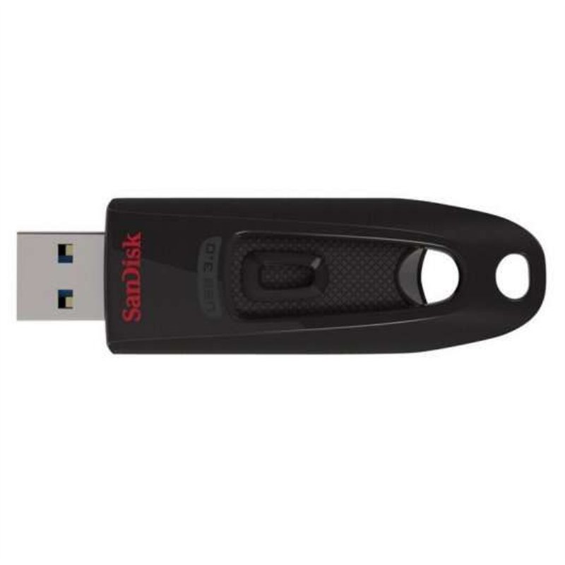 Clé USB 3.0 Sandisk Cruzer Ultra 128 Go - Vitesse de transfert jusqu'à 80 Mo/s - Noire (Clé USB)