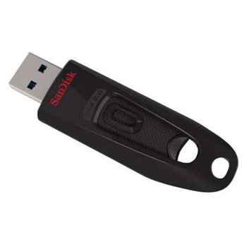 Clé USB 3.0 Sandisk Cruzer Ultra 128 Go - Vitesse de transfert jusqu'à 80 Mo/s - Noire (Clé USB)