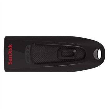Clé USB 3.0 Sandisk Cruzer Ultra 128 Go - Vitesse de transfert jusqu'à 80 Mo/s - Noire (Clé USB)