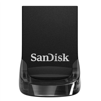 Clé USB Sandisk Ultra Fit 128 Go - 3.1 Gen 1 - Vitesse de lecture de 130 Mo/s - Noire (Clé USB)