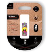 Clé USB 2.0 TechOneTech Clip Tech Emoji I'm Parting 32 Go