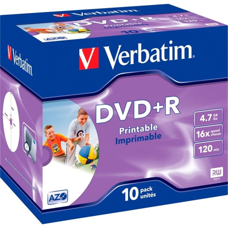 CD-R Verbatim 52x 700 Mo (Boîte de 10 unités)