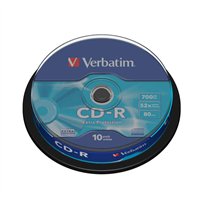 CD-R Verbatim 52x 700 Mo (Boîte de 10 unités)