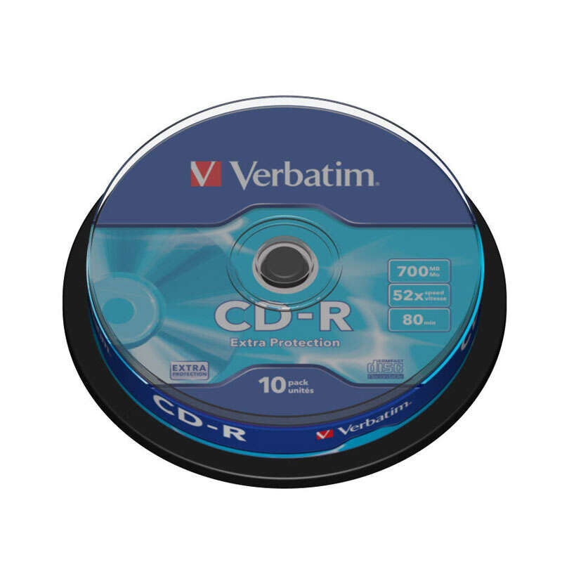 CD-R Verbatim 52x 700 Mo (Boîte de 10 unités)