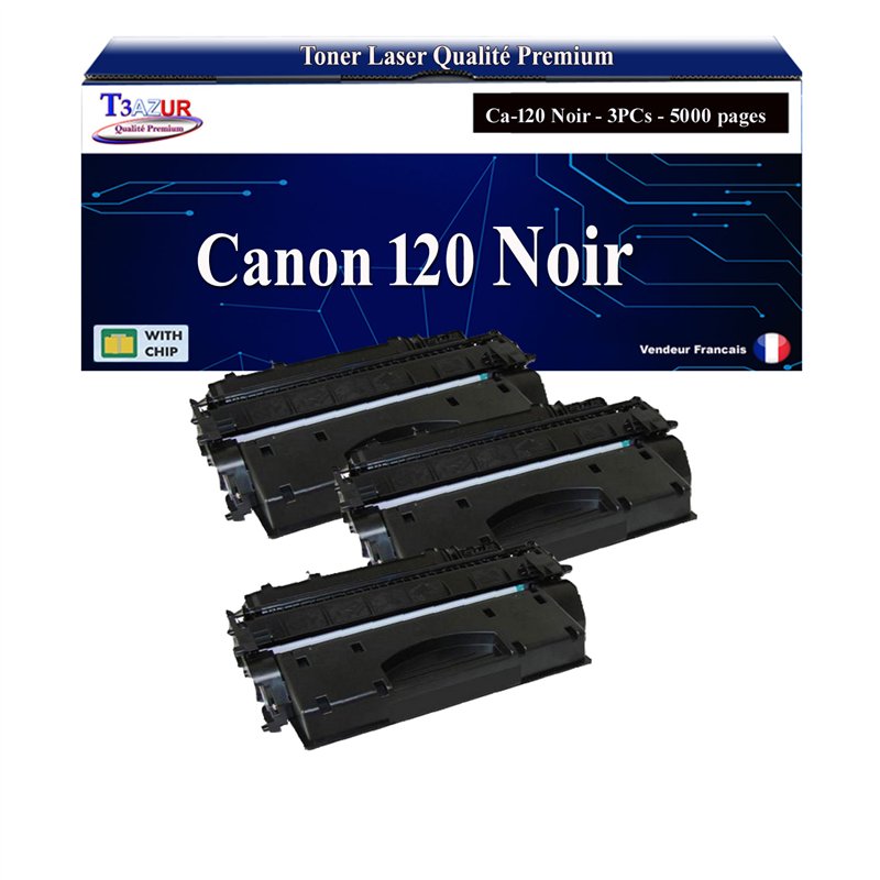 3x Toners compatibles Canon 120 (2617B001) - 5 000 pages