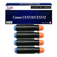 Lot de 4 Toners compatibles Canon CEXV11/CEXV12 (9629A002/9634A002)- 21 000 pages