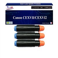 Lot de 3 Toners compatibles Canon CEXV11/CEXV12 (9629A002/9634A002)- 21 000 pages