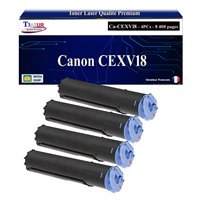 4x Toners compatibles avec Canon C-EXV18 (0386B002) - 8 400 pages