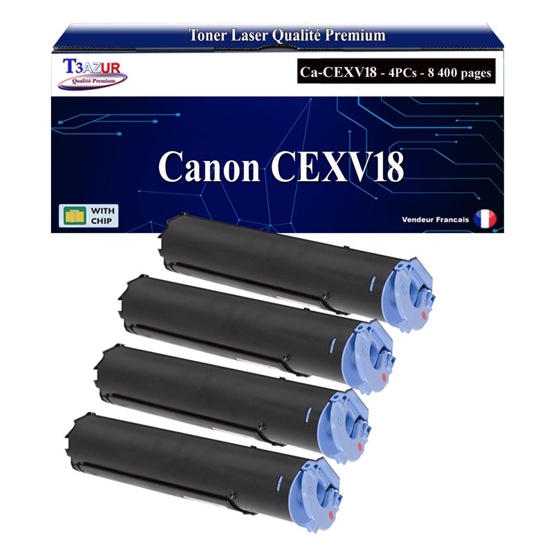 4x Toners compatibles avec Canon C-EXV18 (0386B002) - 8 400 pages