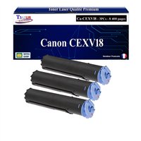 3x Toners compatibles avec Canon C-EXV18 (0386B002) - 8 400 pages