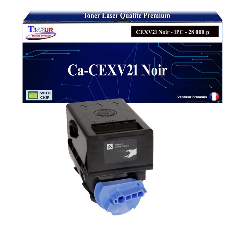 Toner compatible Canon C-EXV21 (0452B002) - Noire - 28 000 pages