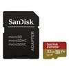 Carte microSDHC SanDisk Extreme 32 Go UHS-I U3 A1 Classe 10 90 Mo/s + adaptateur SD