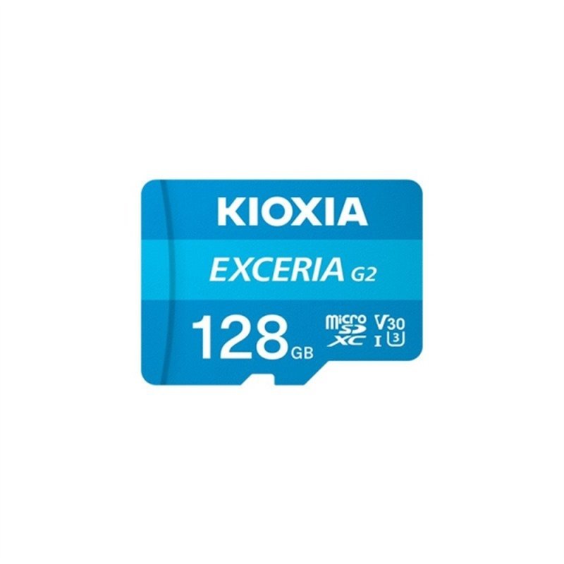 Carte microSDXC Kioxia Exceria G2 128 Go UHS-III A1 V30 Classe 10 avec adaptateur