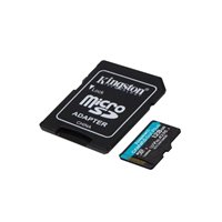 Carte microSDXC Kingston Canvas Go Plus 128 Go UHS-I U3 V30 Classe 10 200 Mo/s avec adaptateur