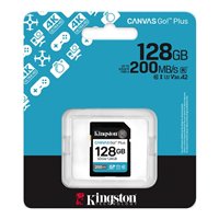 Carte SDXC Kingston 128 Go UHS-I U3 V30 Classe 10 200 Mo/s Canvas Go Plus
