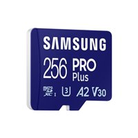 Carte microSDXC Samsung PRO Plus 256 Go UHS-I U3 A2 V30 Classe 10 avec adaptateur SD