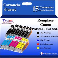 Lot de 10 Cartouches Compatibles Canon PGI570/CLI571 XL