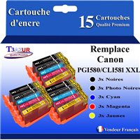 Lot de 10 Cartouches Compatibles Canon PGI-580/CLI851 XXL (2N+2PBK+2C+2M+2J)