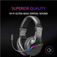 Casque gaming Mars MH122 ultraléger avec éclairage arc-en-ciel FRGB