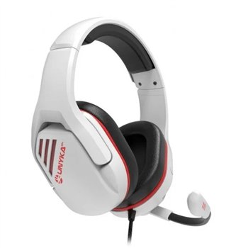 Casque Unykach Gaming Nova Gpro Blanc 2.1 avec microphone ajustable