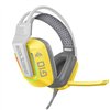 Casque de jeu Coolsound G10 - Compatible avec Xbox, PS5, PS4, Switch et PC - Couleur jaune