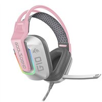 Casque de jeu Coolsound G10 - Compatible avec Xbox, PS5, PS4, Switch et PC - Rose
