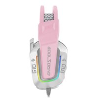 Casque de jeu Coolsound G10 - Compatible avec Xbox, PS5, PS4, Switch et PC - Rose