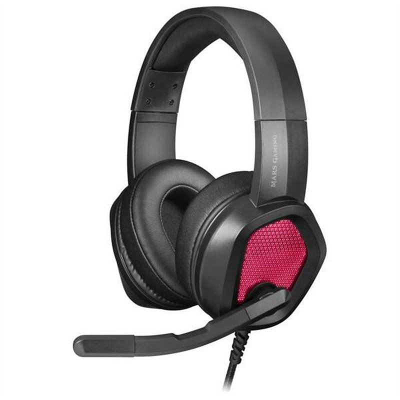Casque gaming Mars Gaming MH320 avec microphone pliable, éclairage RGB, arceau réglable