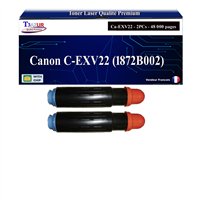 2x Toners compatibles Canon C-EXV22 (1872B002) - Noire - 48 000 pages