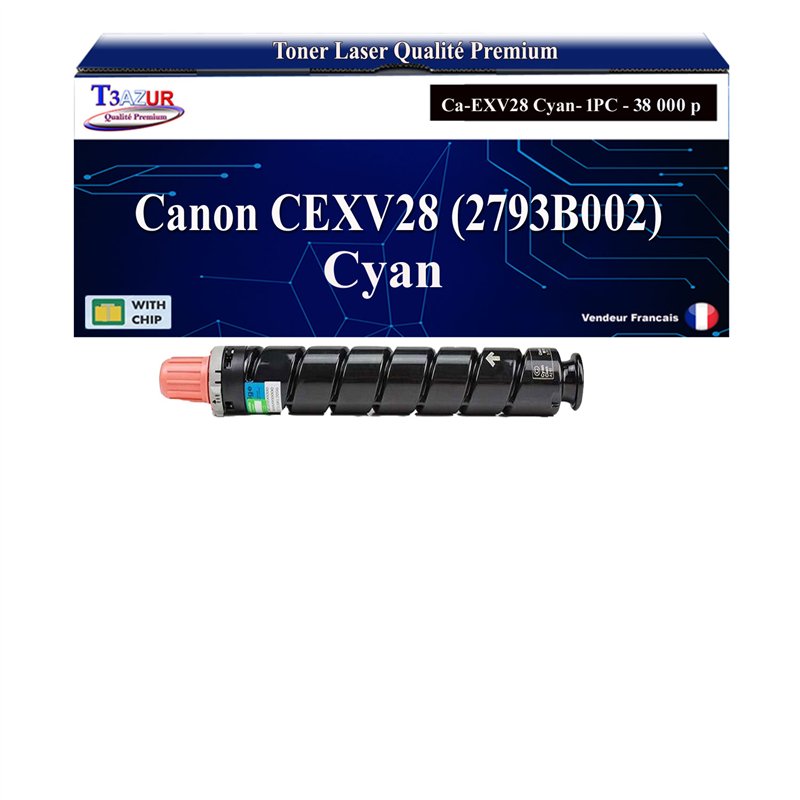 Toner compatible Canon CEXV28 (2793B002) - Cyan- 38 000 pages