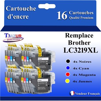 Lot de 16 Cartouche compatible Brother LC3217/LC3219XL
