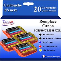 Lot de 20 Cartouches Compatibles Canon PGI-580/CLI851 XXL
