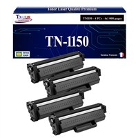4x Toners compatibles avec Brother TN1150 - 1 000 pages